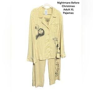Nightmare Before Christmas, Adult XL, 2 PC, Pajama Set. A14